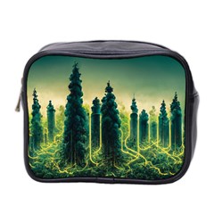 Ai Generated Soil Forest Crisis Nature Mini Toiletries Bag (two Sides) by Ravend