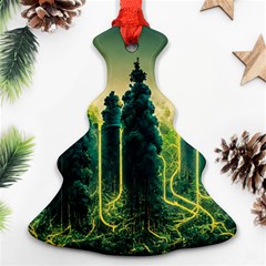 Ai Generated Soil Forest Crisis Nature Ornament (christmas Tree)  by Ravend