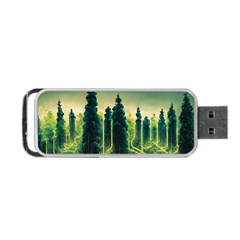 Ai Generated Soil Forest Crisis Nature Portable Usb Flash (two Sides) by Ravend