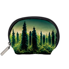 Ai Generated Soil Forest Crisis Nature Accessory Pouch (small) by Ravend