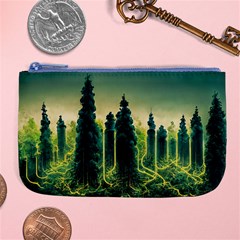 Ai Generated Soil Forest Crisis Nature Large Coin Purse by Ravend