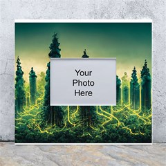 Ai Generated Soil Forest Crisis Nature White Wall Photo Frame 5  X 7 