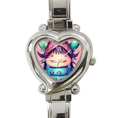 Shroom Magic Conjure Charm Heart Italian Charm Watch by GardenOfOphir