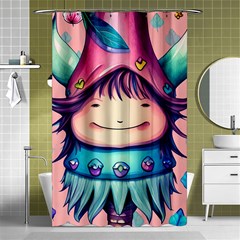 Shroom Magic Conjure Charm Shower Curtain 48  X 72  (small)  by GardenOfOphir