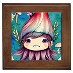 Enchantment Mushrooms Framed Tile Front