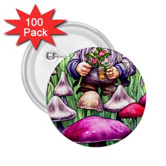 Sacred Mushroom Wizard Glamour 2 25  Buttons (100 Pack)  by GardenOfOphir