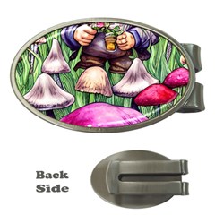 Sacred Mushroom Wizard Glamour Money Clips (oval)  by GardenOfOphir