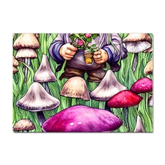 Sacred Mushroom Wizard Glamour Sticker A4 (100 Pack) by GardenOfOphir