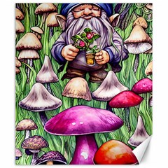 Sacred Mushroom Wizard Glamour Canvas 20  X 24  by GardenOfOphir