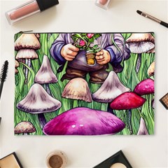 Sacred Mushroom Wizard Glamour Cosmetic Bag (xl) by GardenOfOphir