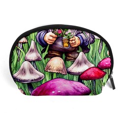 Sacred Mushroom Wizard Glamour Accessory Pouch (large) by GardenOfOphir