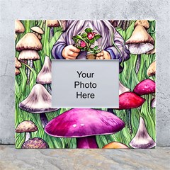 Sacred Mushroom Wizard Glamour White Wall Photo Frame 5  X 7  by GardenOfOphir