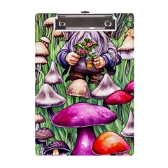 Sacred Mushroom Wizard Glamour A5 Acrylic Clipboard by GardenOfOphir