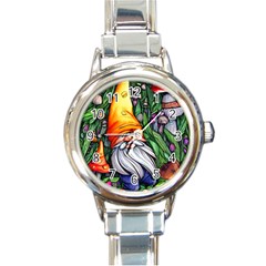 Magic Mushroom Charm Toadstool Glamour Round Italian Charm Watch by GardenOfOphir