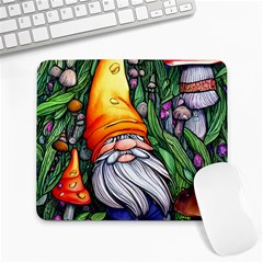 Magic Mushroom Charm Toadstool Glamour Large Mousepad by GardenOfOphir