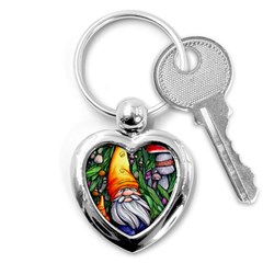 Magic Mushroom Charm Toadstool Glamour Key Chain (heart) by GardenOfOphir