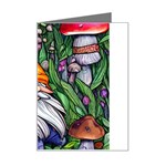 Magic Mushroom Charm Toadstool Glamour Mini Greeting Card Left