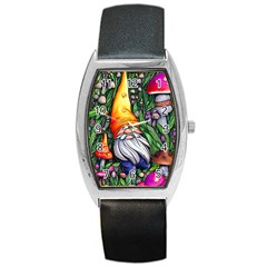 Magic Mushroom Charm Toadstool Glamour Barrel Style Metal Watch by GardenOfOphir