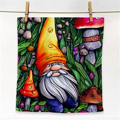 Magic Mushroom Charm Toadstool Glamour Face Towel by GardenOfOphir