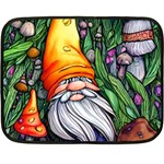 Magic Mushroom Charm Toadstool Glamour Fleece Blanket (Mini) 35 x27  Blanket Front