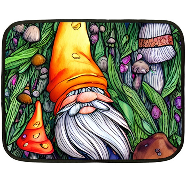 Magic Mushroom Charm Toadstool Glamour Fleece Blanket (Mini)