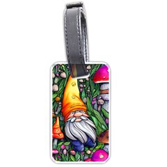 Magic Mushroom Charm Toadstool Glamour Luggage Tag (one Side) by GardenOfOphir