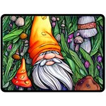 Magic Mushroom Charm Toadstool Glamour Fleece Blanket (Large) 80 x60  Blanket Front