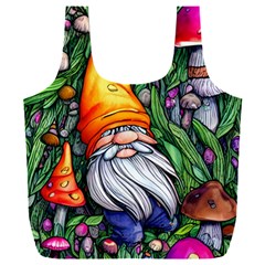 Magic Mushroom Charm Toadstool Glamour Full Print Recycle Bag (xxl) by GardenOfOphir