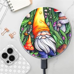 Magic Mushroom Charm Toadstool Glamour Wireless Fast Charger(white) by GardenOfOphir