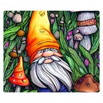 Magic Mushroom Charm Toadstool Glamour One Side Premium Plush Fleece Blanket (Small) 50 x40  Blanket Front