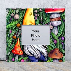 Magic Mushroom Charm Toadstool Glamour White Wall Photo Frame 5  X 7  by GardenOfOphir