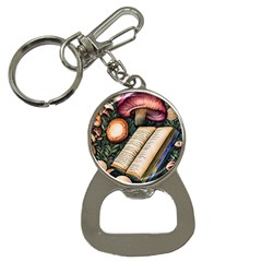 Conjure Mushroom Charm Spell Mojo Bottle Opener Key Chain by GardenOfOphir