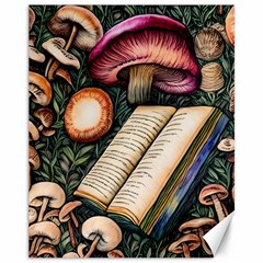 Conjure Mushroom Charm Spell Mojo Canvas 11  X 14  by GardenOfOphir