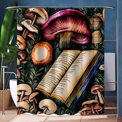 Conjure Mushroom Charm Spell Mojo Shower Curtain 60  X 72  (medium)  by GardenOfOphir