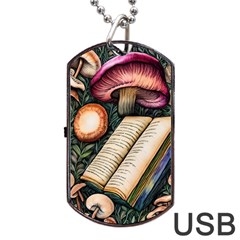 Conjure Mushroom Charm Spell Mojo Dog Tag Usb Flash (two Sides) by GardenOfOphir