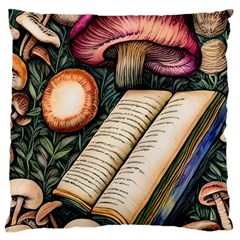 Conjure Mushroom Charm Spell Mojo Large Cushion Case (two Sides) by GardenOfOphir