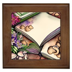 Enchantress Mushroom Charm Gill Wizard Framed Tile by GardenOfOphir