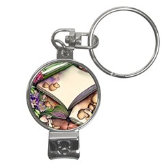 Enchantress Mushroom Charm Gill Wizard Nail Clippers Key Chain by GardenOfOphir