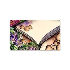 Enchantress Mushroom Charm Gill Wizard Sticker Rectangular (100 Pack) by GardenOfOphir