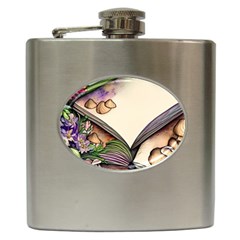 Enchantress Mushroom Charm Gill Wizard Hip Flask (6 Oz) by GardenOfOphir