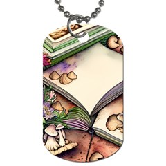 Enchantress Mushroom Charm Gill Wizard Dog Tag (two Sides) by GardenOfOphir