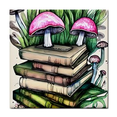 Liberty Cap Magic Mushroom Charm Tile Coaster by GardenOfOphir