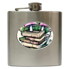 Liberty Cap Magic Mushroom Charm Hip Flask (6 Oz) by GardenOfOphir