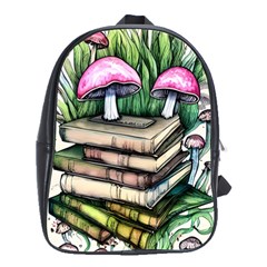 Liberty Cap Magic Mushroom Charm School Bag (large) by GardenOfOphir