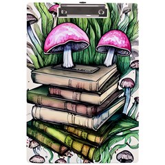 Liberty Cap Magic Mushroom Charm A4 Acrylic Clipboard by GardenOfOphir