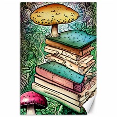 Sacred Mushroom Spell Charm Canvas 20  X 30  by GardenOfOphir