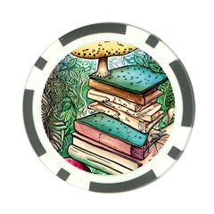 Sacred Mushroom Spell Charm Poker Chip Card Guard by GardenOfOphir