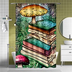 Sacred Mushroom Spell Charm Shower Curtain 48  X 72  (small)  by GardenOfOphir