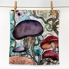 Shroom Magic Mushroom Charm Face Towel by GardenOfOphir