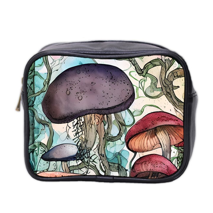 Shroom Magic Mushroom Charm Mini Toiletries Bag (Two Sides)